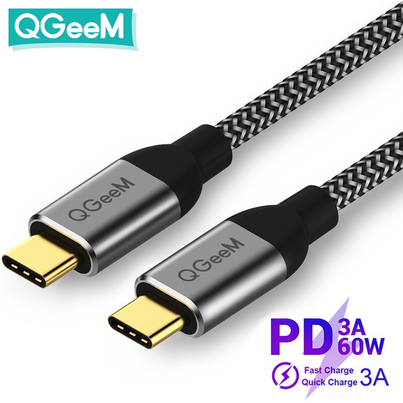 QGeeM USB 3.1 Ÿ C USB C ̺ 2 PD 60W USB-C U..